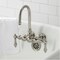 Kingston Brass CA1T8 3-3/8" Tub Wall Mount Clawfoot Tub Faucet, Brushed Nickel CA1T8 - alternate 3